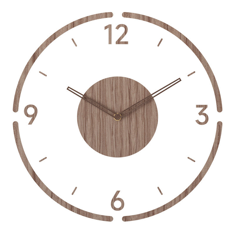Skandinavische Holz-Wanduhr - Stilvolles, Ruhiges und Zeitloses Design