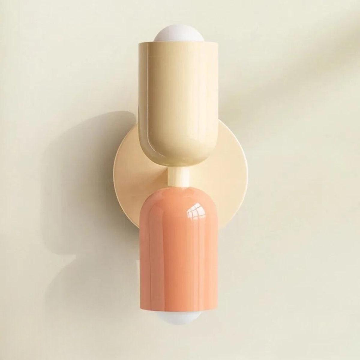 Doppelte Wandleuchte im skandinavischen Stil Glas