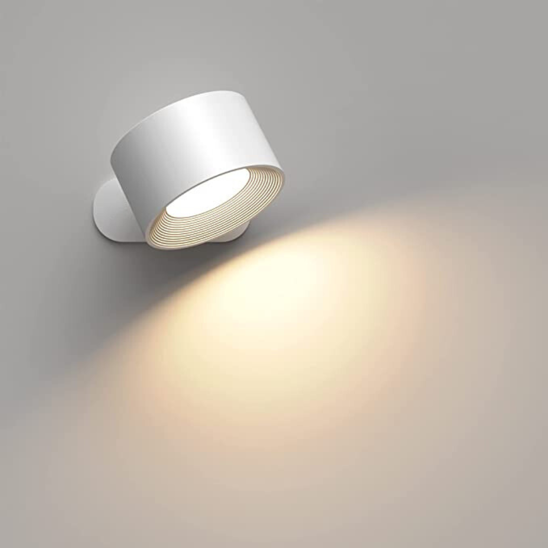 Kabellose LED-Wandleuchte mit 360° Drehfunktion und Touch-Bedienung