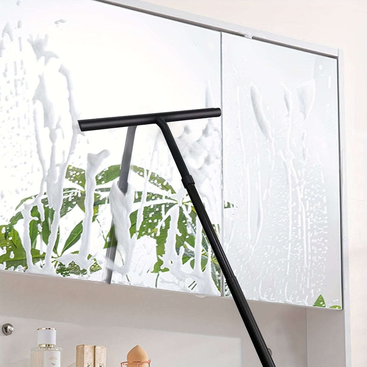 Teleskopischer Duschabzieher | Effizient und Streifenfrei Reinigen