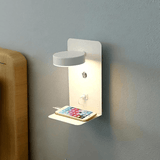 Nachtlampe mit USB-Ladestation und Ablage