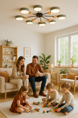 Skandinavische LED-Deckenleuchte - Modernes, Energiesparendes und Nachhaltiges Design