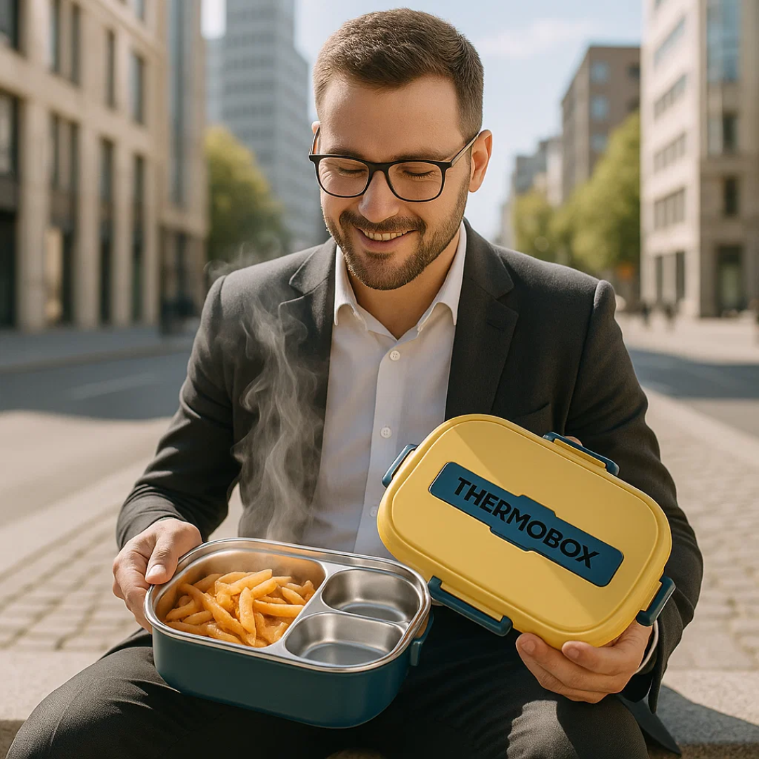 Thermische Edelstahl Lunchbox – Warmhaltend & Auslaufsicher