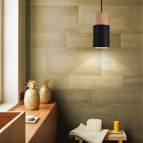 Zylinder Aluminium 1-flammige LED Pendelleuchte Modernes Design
