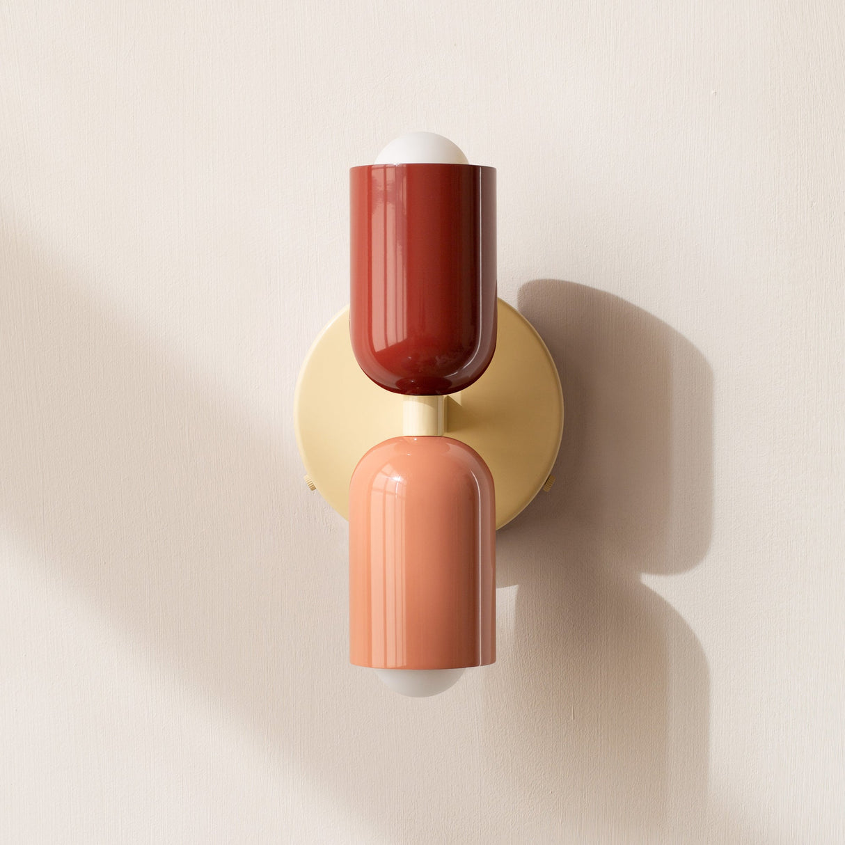 Nordic Energiesparende LED Wandleuchte mit Zwei Köpfen aus Edelstahl