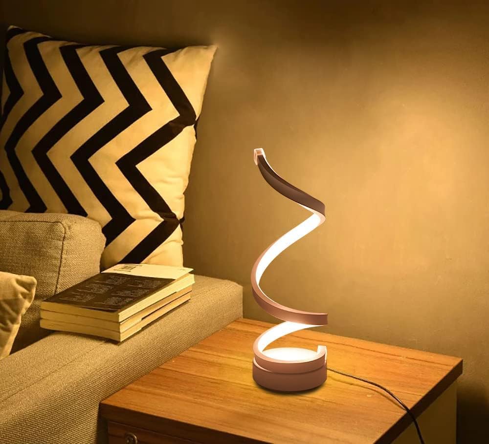 Spiral-LED-Lampe mit warmweißer Beleuchtung und Energieeinsparung